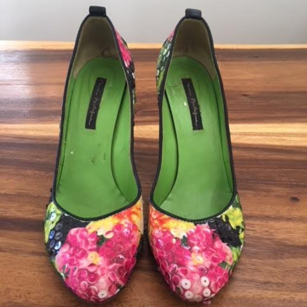 Mario Prologue Sequin Heels